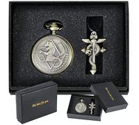 Nostalgia Bronze Doctor Who Retro Dr. Who Reloj de bolsillo de cuarzo con collar y caja de regalo