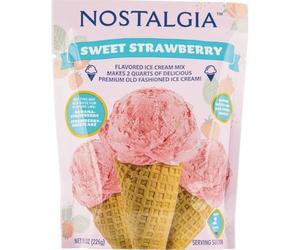 NOSTALGIA STRAWBERRY ICE CREAM MIX