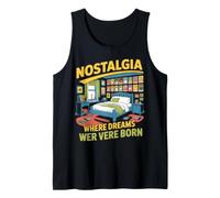 Nostalgia - Tarjeta de Intercambio Retro para Dormitorio, diseño de Pared Camiseta sin Mangas