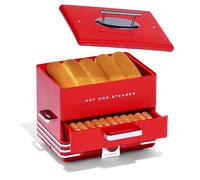 Nostalgia Vaporera extragrande estilo comedor – 20 perros calientes, capacidad 6 bollos