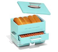 Nostalgia Vaporizador extra grande estilo comedor, 20 perros calientes, 6 bollos