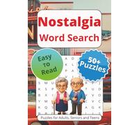 Nostalgia Word Search: Word Searches with Easy to Read Print About Nostalgic Fun, Classics, Memories and More | 6x9 inches, 110 pages | 50+ Puzzles … Gift for Vacations Holidays and Free Times
