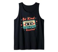 Nostalgic 80s 90s Be Kind Words Don't Rewind Cinta de Casete Camiseta sin Mangas