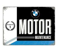 Nostalgic Art BMW Motor - Placa Decorativa, Metal, 30 x 40 cm, Multicolor