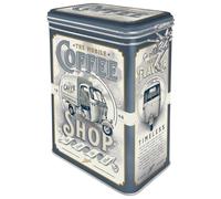 Nostalgic-Art Bote para café retro, 1,3 l, Ape - Coffee Shop | original license product (OLP), lata con tapa hermética, diseño vintage, Idea de regalo para fans de Italia