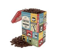Nostalgic-Art Bote para café retro, 1,3 l, Coffee Collage | lata con tapa hermética, diseño vintage, Idea de regalo para amantes del café