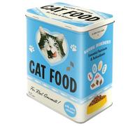 Nostalgic-Art Bote retro L, 3 l, Cat Food - Love Mix | lata para alimentos secos, diseño vintage, Idea de regalo para dueños de gatos