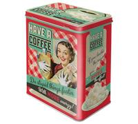 Nostalgic-Art Caja de Almacenamiento Retro L Have A Coffee - Idea de Regalo para Aficionados a Nostalgia, Lata Grande de café, Diseño Vintage, 3 l