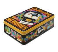 Nostalgic-Art Caja de almacenamiento plana retro, 2,5 l, Polaroid - Memories - Idea de regalo para aficionados a fotografía, Official License Product (OLP), lata metálica con tapa, diseño vintage
