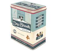 Nostalgic-Art Caja de Almacenamiento Retro L, Dog Biscuits - Idea de Regalo para dueños de Perros, Lata Grande, Diseño Vintage, 3 l