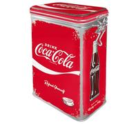 Nostalgic-Art Caja de café retro, 1,3 l, Coca-Cola - Refresh Yourself - Idea de regalo para fans de Coca-Cola, Official License Product (OLP), lata con tapa hermética abatible, diseño vintage