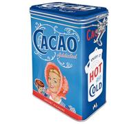 Nostalgic-Art Caja de café Retro, Cacao Addicted - Idea de Regalo para Cocina, Lata con Tapa aromática, Diseño Vintage, 1,3 l