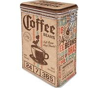 Nostalgic-Art Caja de café retro, Coffee Sack - Idea de regalo para aficionados a nostalgia, Lata con tapa aromática, Diseño vintage, 1,3 l