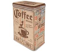 Nostalgic-Art Caja de café retro, Coffee Sack - Idea de regalo para aficionados a nostalgia, Lata con tapa aromática, Diseño vintage, 1,3 l