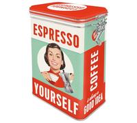 Nostalgic-Art Caja de café Retro Kitchen, Plastic, Diseño Vintage, 11 cm