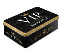 Nostalgic-Art Caja plana de metal retro, VIP Exclusive - Idea de regalo para personas especiales, Lata metálica con tapa, Diseño vintage, 2,5 l