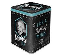 Nostalgic-Art Caja Retro Einstein - Idea de Regalo para Amantes a Nostalgia, para Guardar té a Granel y en bolsitas, Diseño Vintage, 100 g