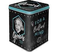 Nostalgic-Art Caja Retro para té, Einstein - Idea de Regalo para Amantes a Nostalgia, para Guardar té a Granel y en bolsitas, Diseño Vintage, 100 g