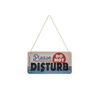 Nostalgic-Art Cartel colgante retro, Do Not Disturb - Letrero de advertencia como idea de regalo, metálico, Diseño vintage para decoración, 10 x 20 cm