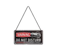 Nostalgic-Art Cartel Colgante Retro, Gaming in Progress - Idea de Regalo para Gamers, metálico, Diseño Vintage para decoración, 10 x 20 cm