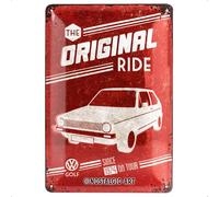 Nostalgic-Art Cartel de Chapa 20x30 cm VW Golf - The Original Ride