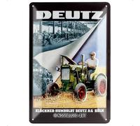 Nostalgic-Art Cartel de Chapa Retro Deutz - Idea de Regalo para los Aficionados a los Tractores, metálico, Diseño Vintage Decorativo, 20 x 30 cm