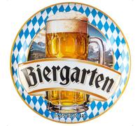 Nostalgic-Art Cartel de chapa retro, diámetro de 35 cm, para jardín de cerveza, idea de regalo como accesorio de bar, de metal, diseño vintage con refranes, decoración de cerveza