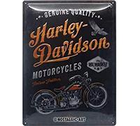 Nostalgic-Art Cartel de Chapa Retro Harley-Davidson - Tradition - Idea de Regalo para los Fans de Las Motos, metálico, Diseño Vintage, 30 x 40 cm