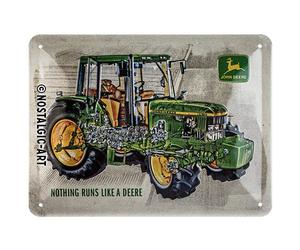 Nostalgic-Art Cartel de chapa retro, John Deere - Model 6410 Cutaway - Idea de regalo para amantes a tractores, metálico, Diseño vintage, 15 x 20 cm