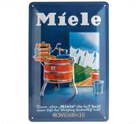 Nostalgic-Art Cartel de Chapa Retro Miele - Idea de Regalo para los Aficionados a la Nostalgia, metálico, Diseño Vintage para decoración, 20 x 30 cm