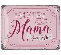 Nostalgic-Art Cartel metálico retro, 15 x 20 cm, Hotel Mama