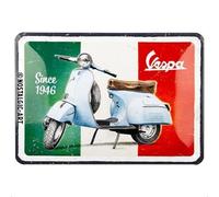 Nostalgic-Art Cartel metálico retro, 15 x 20 cm, Vespa - Since 1946 - Idea de regalo para amantes de las scooters, de metal, diseño vintage