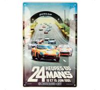 Nostalgic-Art Cartel metálico retro, 20 x 30 cm, 24h Le Mans - Racing Poster 1966 - Idea de regalo para amantes del motor, Official License Product (OLP), de metal, diseño vintage