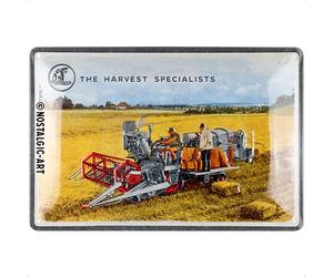 Nostalgic-Art Cartel metálico retro, 20 x 30 cm, Claas - The Harvest Specialists - Idea de regalo para amantes de los tractores, Official License Product (OLP), de metal, diseño vintage