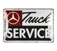 Nostalgic-Art Cartel metálico retro, 20 x 30 cm, Daimler Truck - Service - Idea de regalo para fans de Daimler Truck, Official License Product (OLP), de metal, diseño vintage