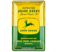 Nostalgic-Art Cartel de Chapa Retro John Deere - Special Oil - Regalo para Aficionados a Tractores, metálico, Diseño Vintage Decorativo, 20 x 30 cm