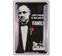 Nostalgic-Art Cartel metálico retro, 20 x 30 cm, The Godfather - I don't apologize - Idea de regalo para amantes del cine, Official License Product (OLP), de metal, diseño vintage