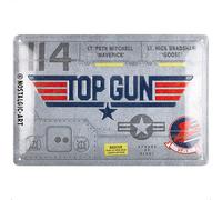 Nostalgic-Art Cartel metálico retro, 20 x 30 cm, Top Gun - Aircraft Metal - Idea de regalo para amantes del cine, Official License Product (OLP), de metal, diseño vintage