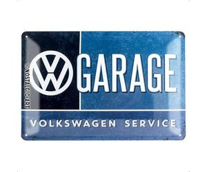 Nostalgic-Art Cartel metálico retro, 20 x 30 cm, VW - Garage | original Volkswagen license product (OLP), de metal, diseño vintage, Idea de regalo para fans de VW Bus