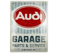 Nostalgic Art Cartel metálico Audi - Garage, 30 x 40 cm, diseño vintage