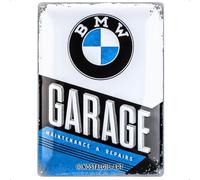 Nostalgic-Art Cartel metálico retro, 30 x 40 cm, BMW - Garage