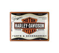 Nostalgic-Art Cartel metálico retro, 30 x 40 cm, Harley-Davidson - Parts & Accessoires - Idea de regalo para moteros, Official License Product (OLP), de metal, diseño vintage