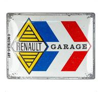 Nostalgic-Art Cartel metálico retro, 30 x 40 cm, Renault - Garage - Idea de regalo para fans de Renault, Official License Product (OLP), de metal, diseño vintage