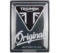 Nostalgic-Art Cartel metálico retro, 30 x 40 cm, Triumph - Original Motorcycles - Idea de regalo para moteros, de metal, diseño vintage