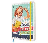 Nostalgic-Art Cuaderno retro, A5, Stand Around Being Fantastic | bullet journal de puntos, diseño vintage, Idea de regalo con frase