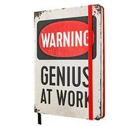 Nostalgic-Art Cuaderno retro punteado, Genius At Work - Idea de regalo para gamers, Bullet Journal dotted, Diseño vintage, A5 (54003)