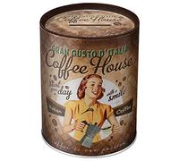 Nostalgic-Art Hucha Retro, 1 l, Coffee Fund - Idea de Regalo para Amantes del café, para Billetes y Monedas, diseño Vintage