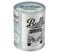 Nostalgic-Art Hucha Retro, VW - Good Things - Idea Regalo de Furgoneta Volkswagen, Frasco metálico para Dinero, Alcancía diseño Vintage, 1 l