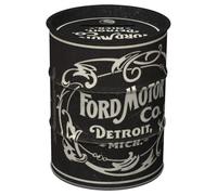 Nostalgic-Art Hucha Retro, 600 ml, Ford - Vintage Logo - Idea de Regalo para Fans de Ford, para Billetes y Monedas, diseño Vintage