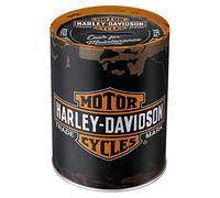 Nostalgic-Art Hucha Retro Harley-Davidson - Idea de Regalo para Amantes as Motos, Frasco metálico para Dinero, Alcancía diseño Vintage, 1 l